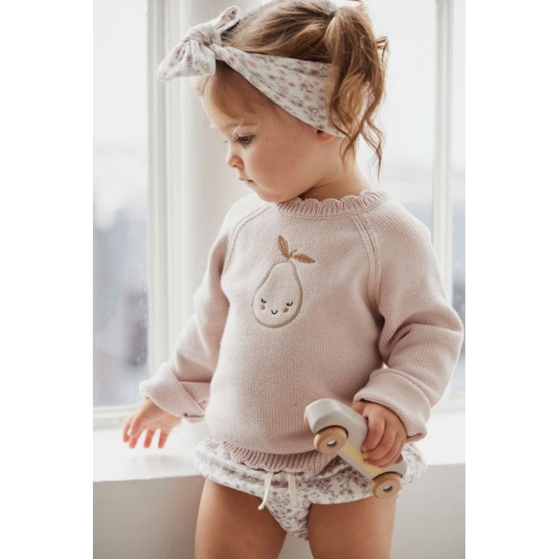 [Littlebubssteps] Jamie Kay Emma Jumper - Pink Clay Marle100% Cotton