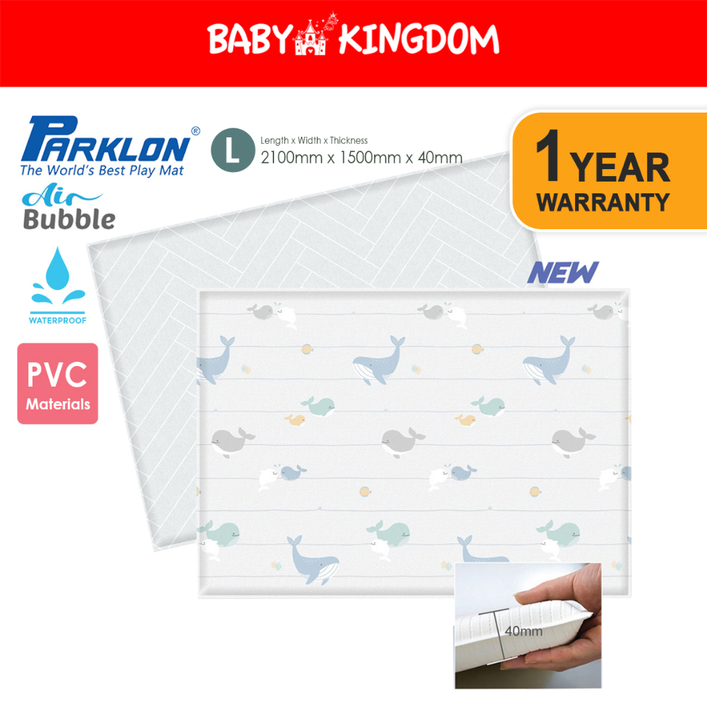 Parklon Air Bubble PVC Mat- Happy Whale L40