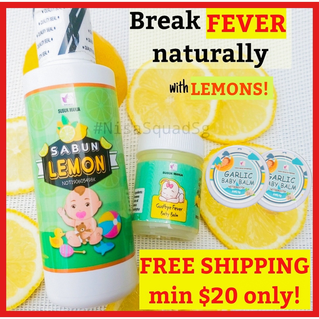 ?PROMO? ?Hot Selling? LEMON SOAP Sabun Lemon , LEMON BALM for fever + Garlic balm