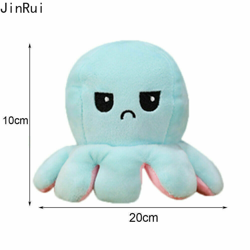 ready stock -20cm Flip Octopus doll TIKTOK TeeTurtle Reversible Bipolar Plushie Stuffed toys Best gifts for Kids