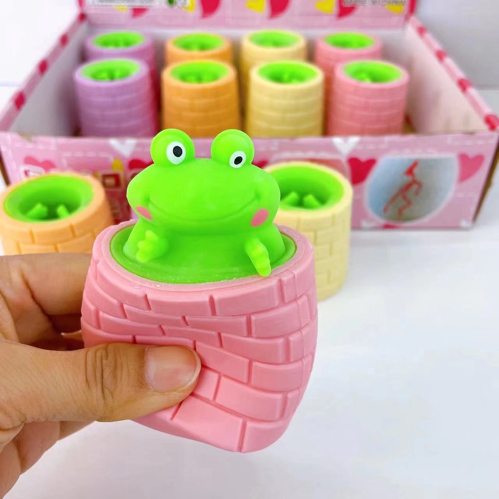 Pop up Funny Mouse and Cheese Block Squeeze Anti-stress Toy Hide and Seek Figures Stress Relief Fidget Toys for Kids Adult