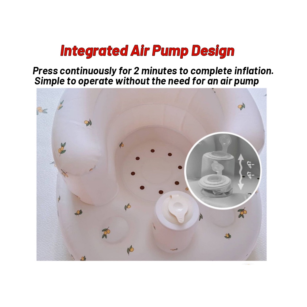 ?? [READY STOCK] Inflatable baby chair sofa Training Seat Baby Seat Bath Chair