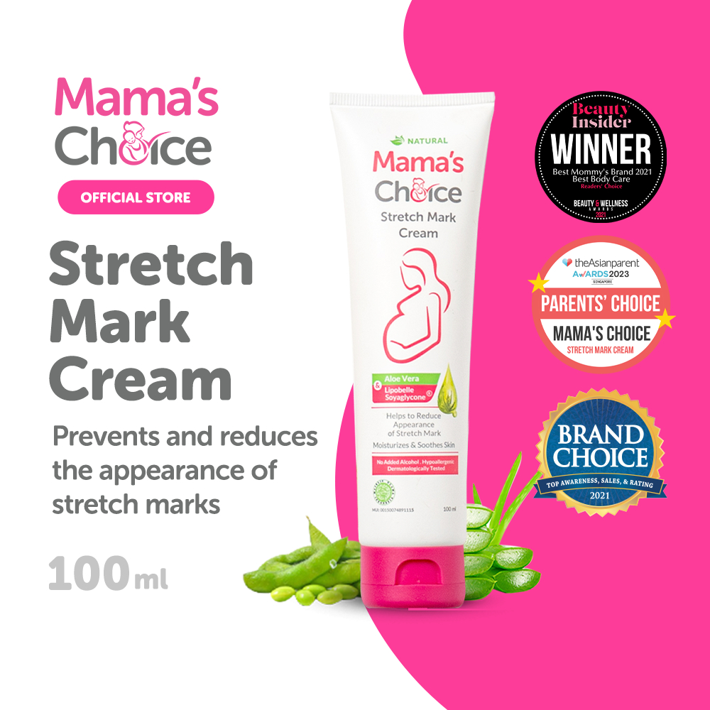 Mamas Choice Stretch Mark Cream Safe, halal and natural skincare for pregnancy
