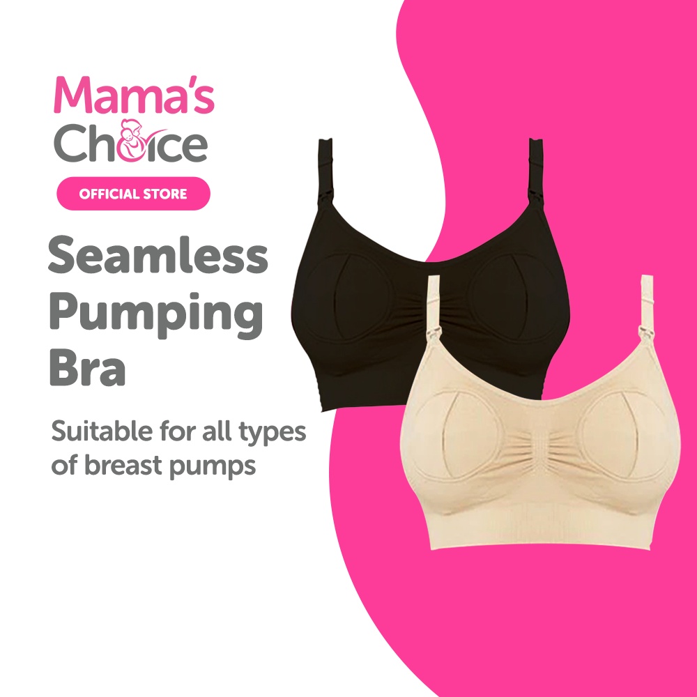 Mamas Choice Seamless Hands Free Pumping Bra | Adjustable Maternity Bra