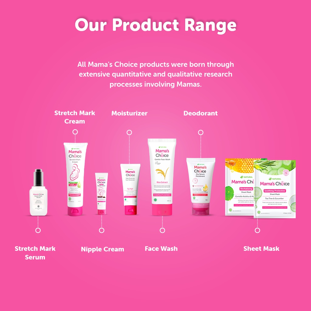 Mamas Choice Stretch Mark Cream Safe, halal and natural skincare for pregnancy