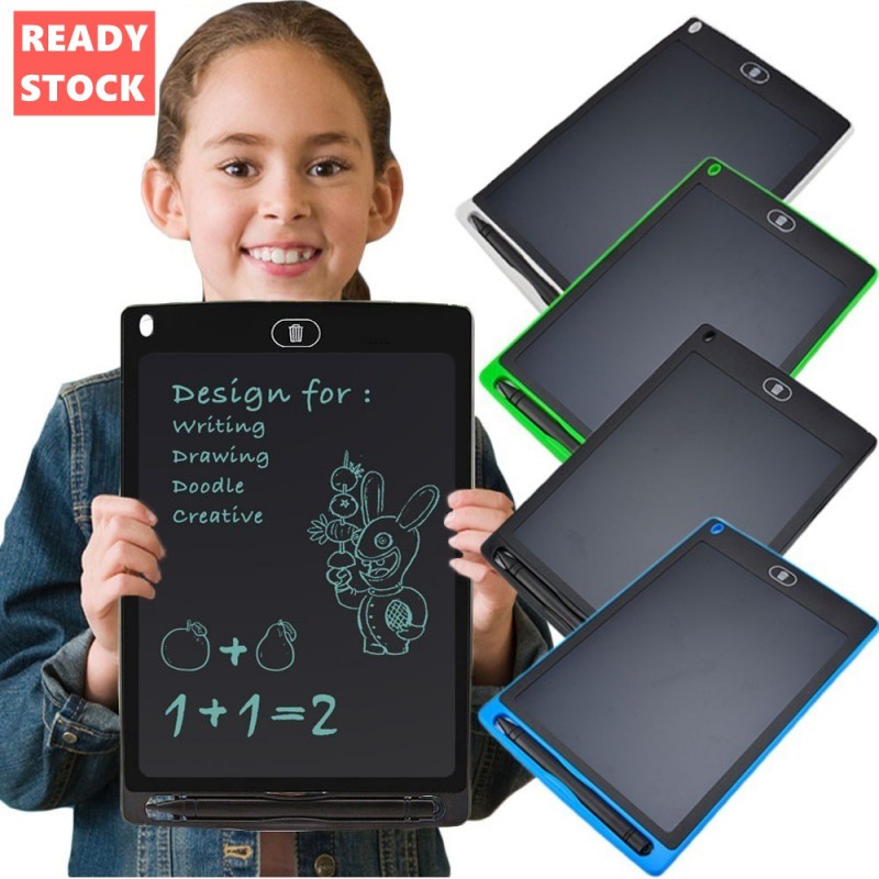 LCD Writing Tablet Child Handwritting/Drawing/Painting Blackboard Erasable Ultra-Thin Pads 4.4"/8.5"