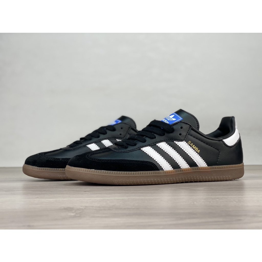 In stock Samba OG Club black retro men sneakers unisex white Sneaker B75806