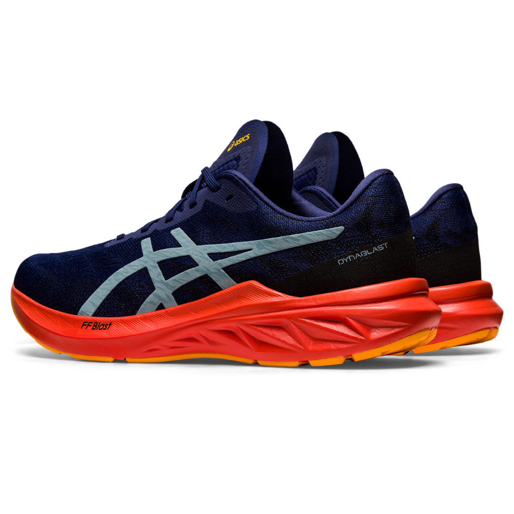 ASICS Men DYNABLAST 3 Running Shoes in Deep Ocean/Light Steel