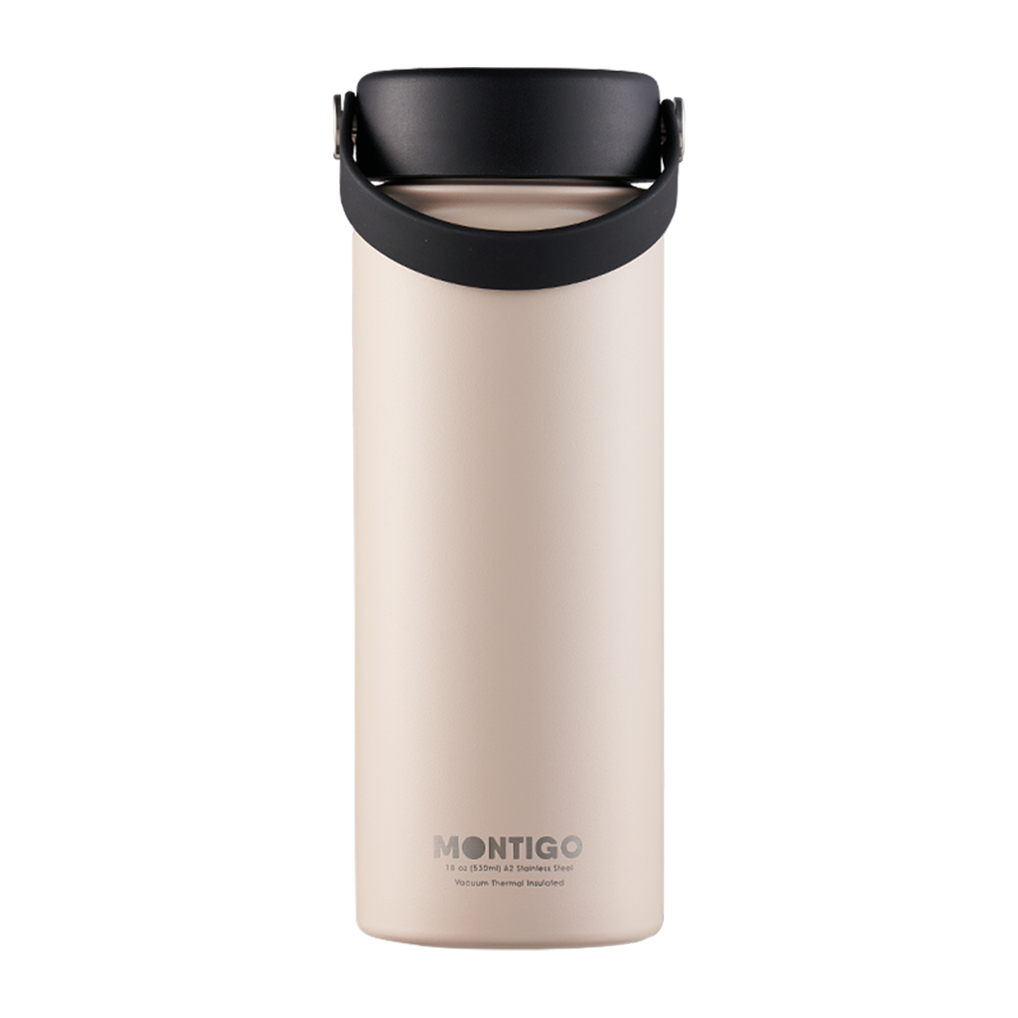 Montigo Pastel Ace Bottle Medium Durable Stainless Steel Bottle 530ml/18oz [Free Spout Lid]