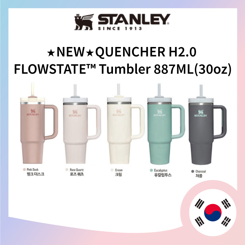 *Ready Stock*  [ Stanley ] ⭐️NEW ! THE QUENCHER H2.0 FLOWSTATE™ Tumbler 887ML30oz 5 Colors Straw Tumbler Stanley Cup From Korea