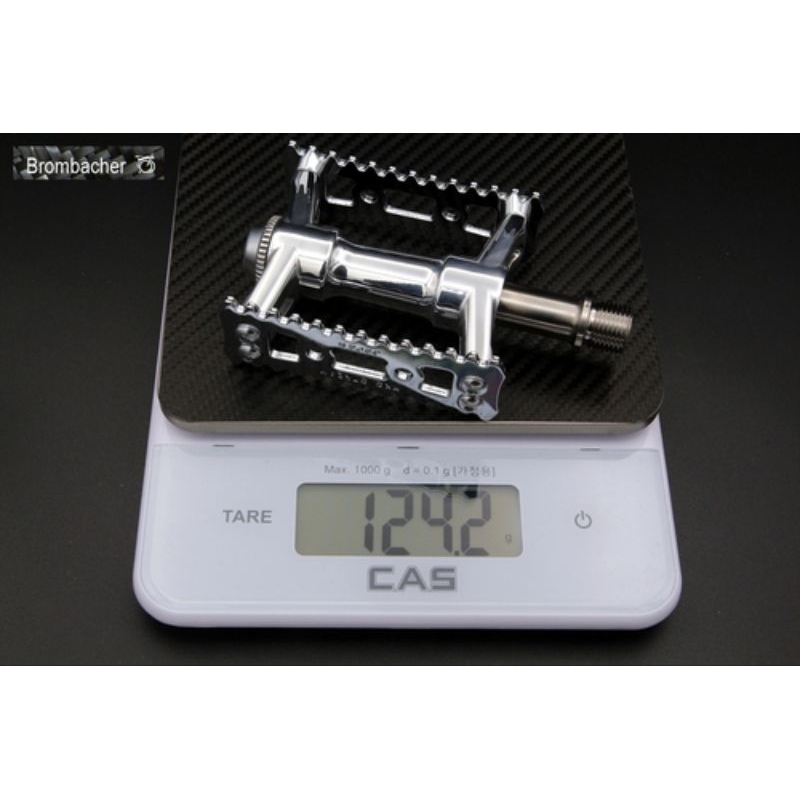 MKS SYLVAN STREAM NEXT Ezy Superior Pedals w/ Titanium spindles for Brompton Left QR , Right Fixed
