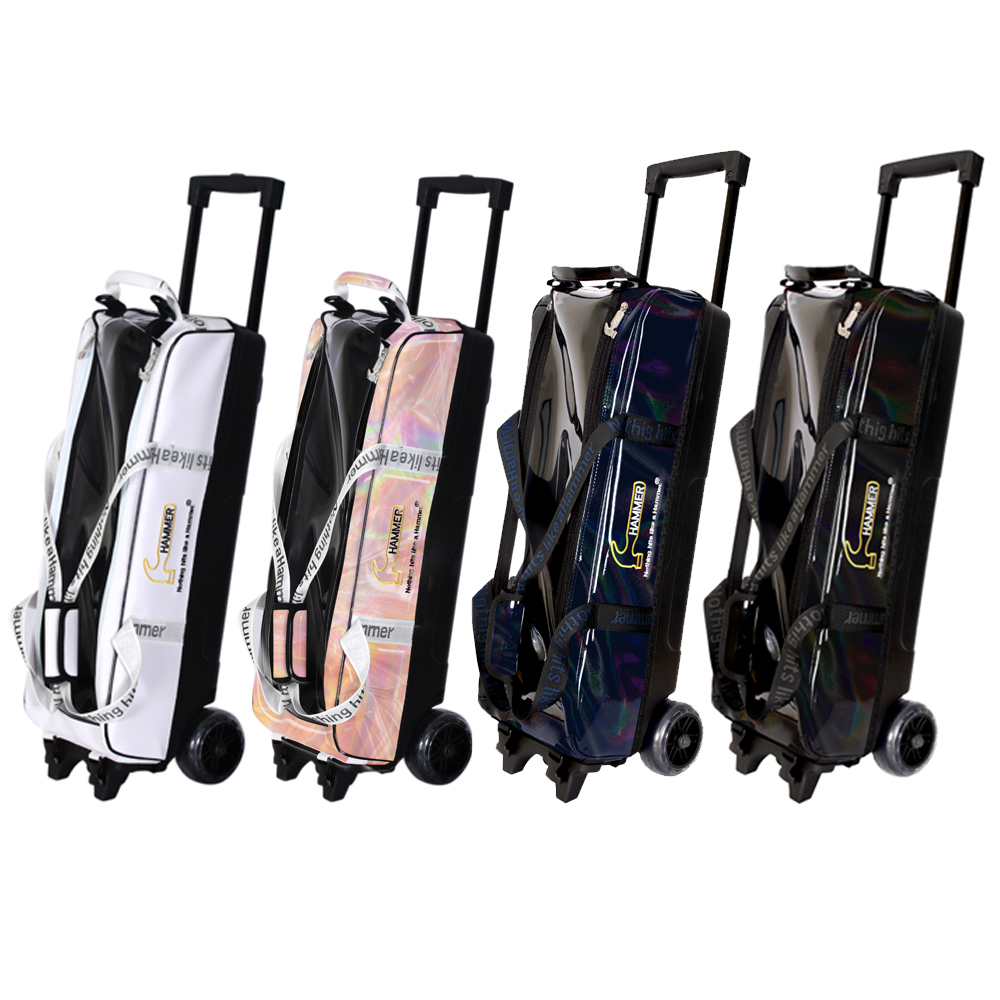 Sea Shipping Hammer Triple Tote Roller Bowling 3-ball Bag