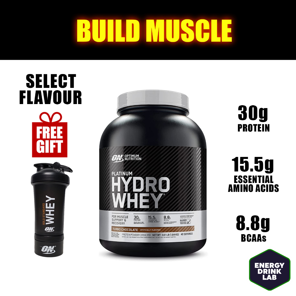 Optimum Nutrition Platinum Hydro Whey Select Flavour FREE SHAKER