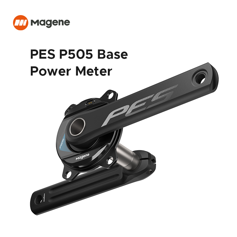 Official warrantyMagene PES P505 Base Power Meter 4 Bolt 110BCD Cadence Pedal Balance Ant 24mm Steel Spindle Crankset Chainring for Shimano Sram