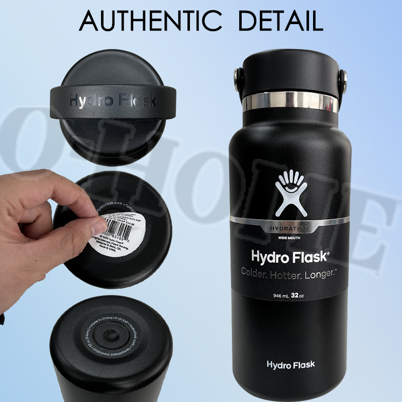 Hydroflask Hydro Water Bottle 32oz Large Capacity Stainless Steel Thermos Vacuum Bottle With Handle Lid Sports Portable