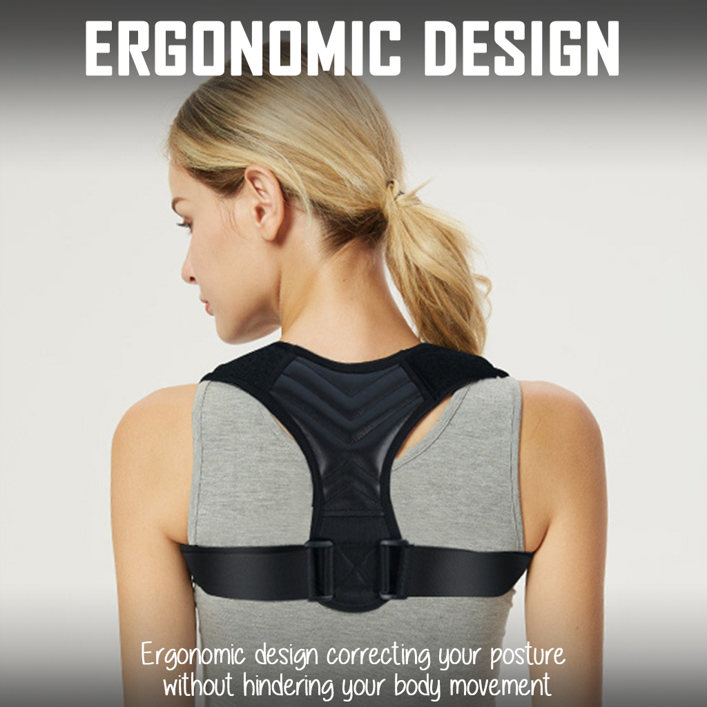 SG Back Posture Corrector - Adjustable Belt Strap Shoulder Spine Neck Lumbar Support Men Women Kids