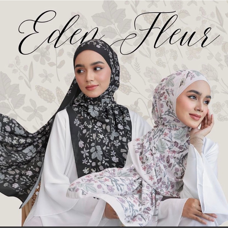 [SG SELLER ??] COVERSCLOSET | Eden Shawls Korean Chiffon Crepe | Garden Shawls Georgette Chiffon