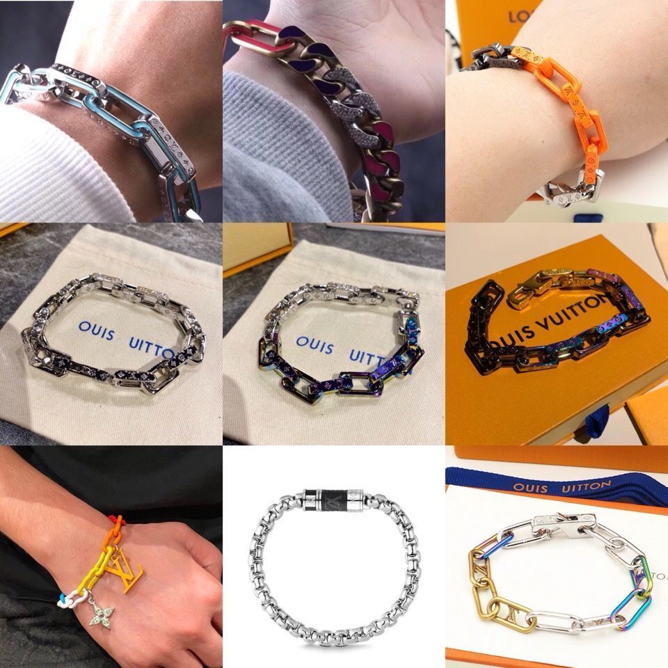 Bamboo Quenching BraceletCuban BraceletMens BraceletFashion Bracelet