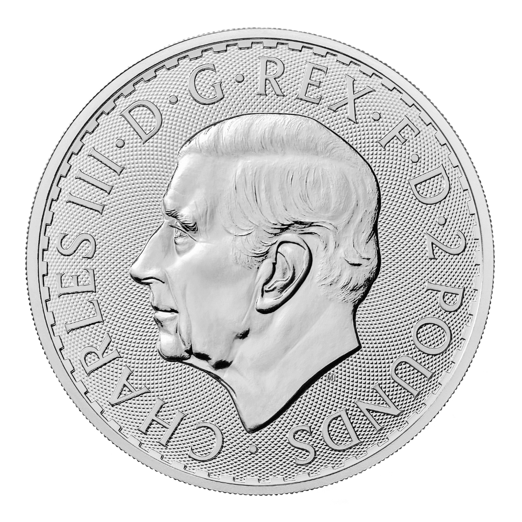 2023 UK British Britannia 1 oz 999 Silver Coin,  King Charles III
