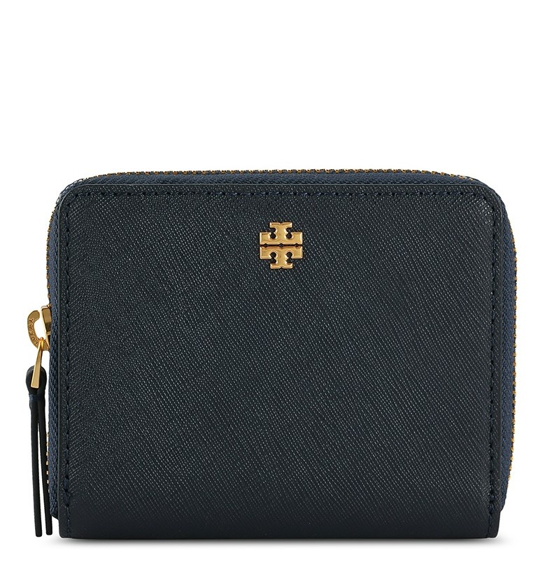 TORY BURCH EMERSON MEDIUM WALLET,TORY NAVY, 136098-405 STB223
