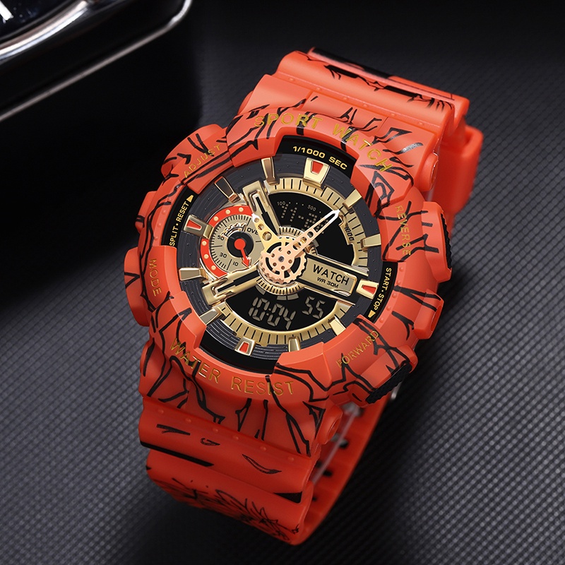 One Piece Mens Sports Watch Waterproof Top Luxury Wristwatches Gifts Style Digital Clocks Shock Gentleman Fashion
