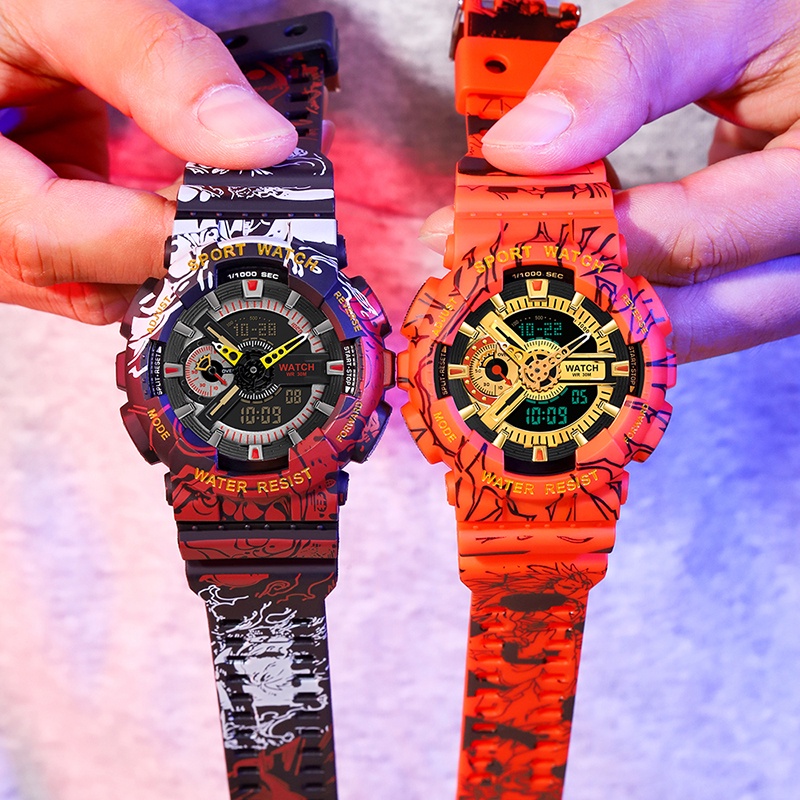 One Piece Mens Sports Watch Waterproof Top Luxury Wristwatches Gifts Style Digital Clocks Shock Gentleman Fashion