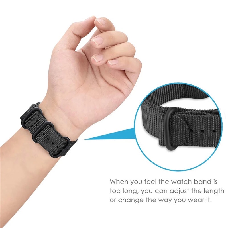Nato Strap 18mm 20mm 22mm 24mm Replacement Canvas Nylon Watch Band Waterproof Watch Strap for Nato Army Sport Watch Belt