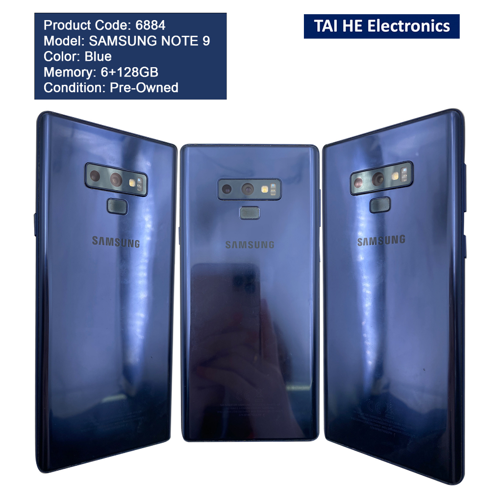SAMSUNG NOTE 9 BLUE 128GB PRE-OWNED SAMSUNG NTOE9