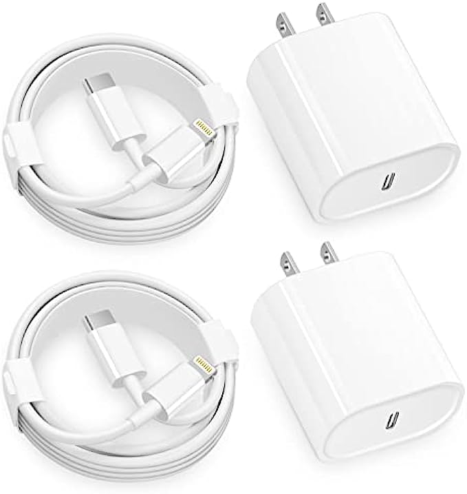 iPhone Charger Fast Charging,Apple MFi Certified 20W USB C Fast Charger Block with 6FT USB-C to Lightning Cable for iPhone 12/12 Pro/12 Pro Max/11/11 Pro Max/Xs Max/XR/X, iPad, AirPods Pro