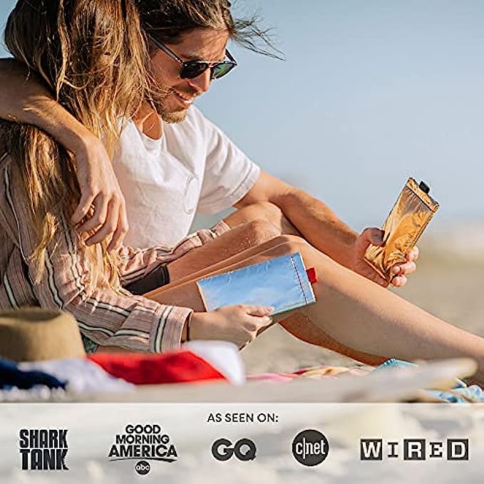 PHOOZY Apollo Series Thermal Phone Case - Insulated, Ultra-Slim Pouch Protects Your Phone from Overheating in The Sun &amp; Extends Battery Life. Floats in Water. AS SEEN ON Shark Tank [Gold - Medium]