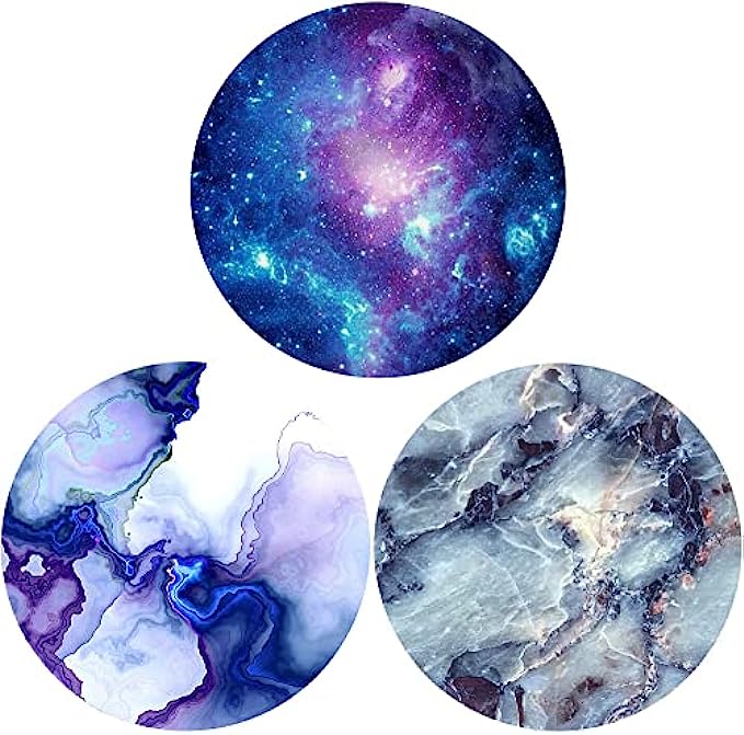 Universal Phone Stand and Tablet Holder3 Pack - Marble Galaxy Nebula