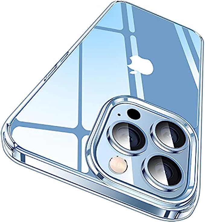 CASEKOO Crystal Clear Designed for iPhone 13 Pro Max Case, [Not Yellowing] [Military Drop Protection] Shockproof Protective Phone Case 6.7 inch 2021 Clear