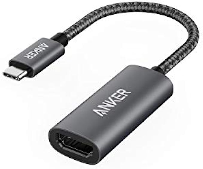 Anker USB C to HDMI Adapter 4K@60Hz, 310 USB-C Adapter 4K HDMI, Aluminum Portable USB C Adapter, for MacBook Pro, MacBook Air, iPad Pro, Pixelbook, XPS, Galaxy, and More