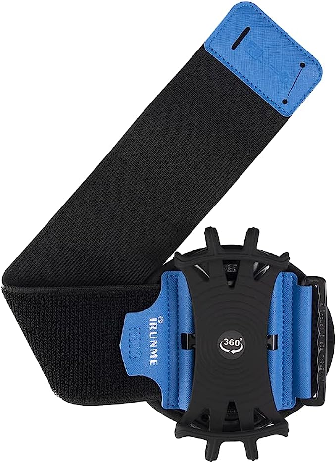 Loksengtech Running Armband 360°Rotatable Forearm Armband Detachable Sports Wristband for 4-6.5 Phones, Great Cell Phone Armband for Running, Jogging, Cycling, Exercise and Gym