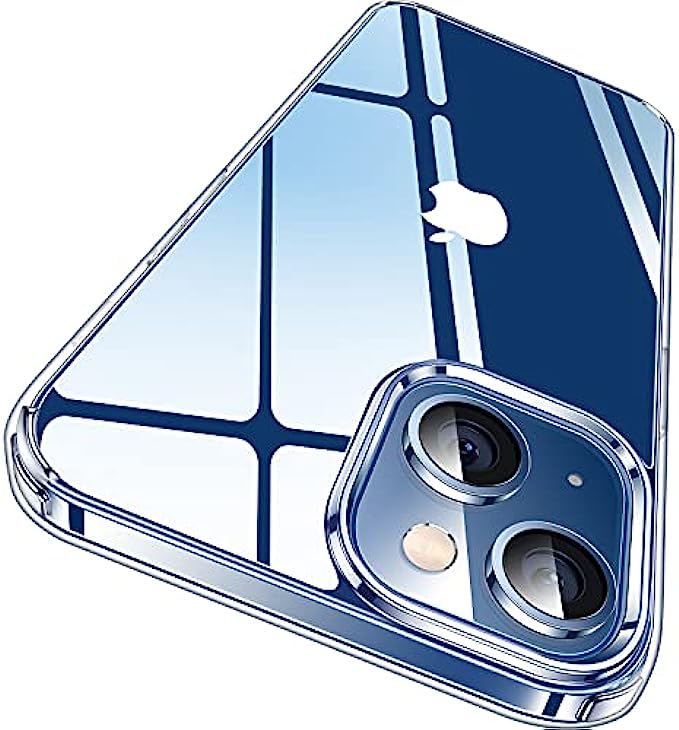 CASEKOO Crystal Clear Designed for iPhone 13 Case, [Not Yellowing] [Military Grade Drop Protection] Shockproof Protective Phone Case 6.1 inch 2021 Clear