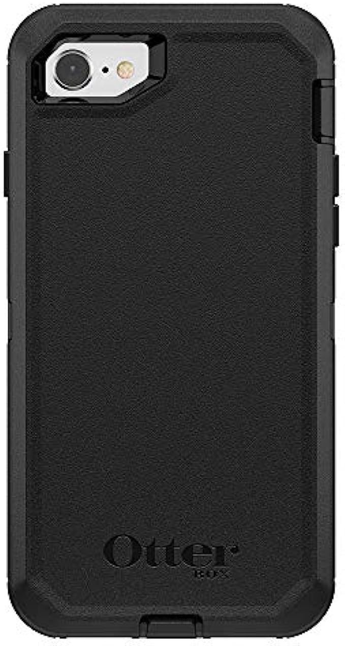 OtterBox DEFENDER SERIES Case for iPhone SE 3rd and 2nd gen and iPhone 8/7 - Frustration FRĒe Packaging - BLACK