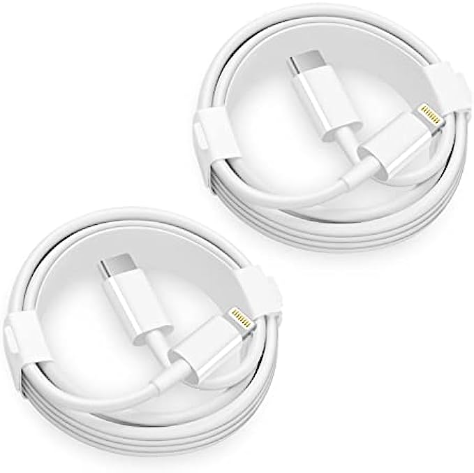 iPhone Fast Charger Cable, Apple MFi CertifiedApple iPhone Charging Cord 2-Pack 6 FT Type C to Lightning Cable for iPhone 13/13 Pro /13 Mini/12/12 Mini/12 Pro/11 Pro/11 Pro Max and More