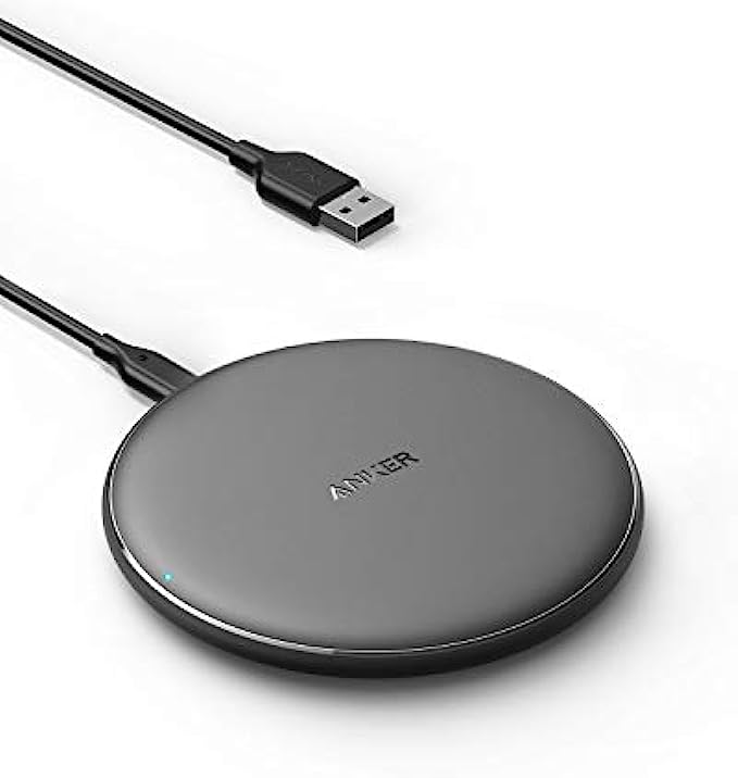 Anker Wireless Charger, 313 Wireless Charger Pad, Qi-Certified 10W Max for iPhone 12/12 Pro/12 mini/12 Pro Max, SE 2020, 11, AirPods No AC Adapter, Not Compatible with MagSafe Magnetic Charging