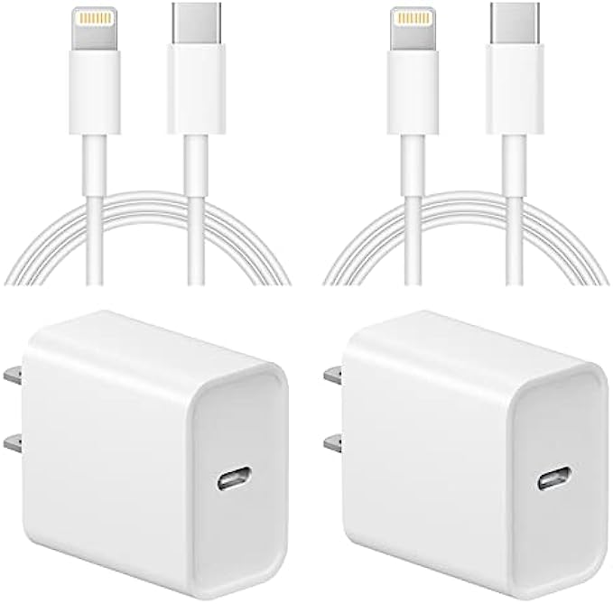 iPhone Charger Fast Charging,Apple MFi CertifiedUSB C Wall Charger Fast Charging 20W PD Adapter with 6FT Lightning Cable Compatible iPhone 13/13 Pro Max/13 Pro/12/12 mini/12 Pro Max/11/11Pro/XS/X/XR