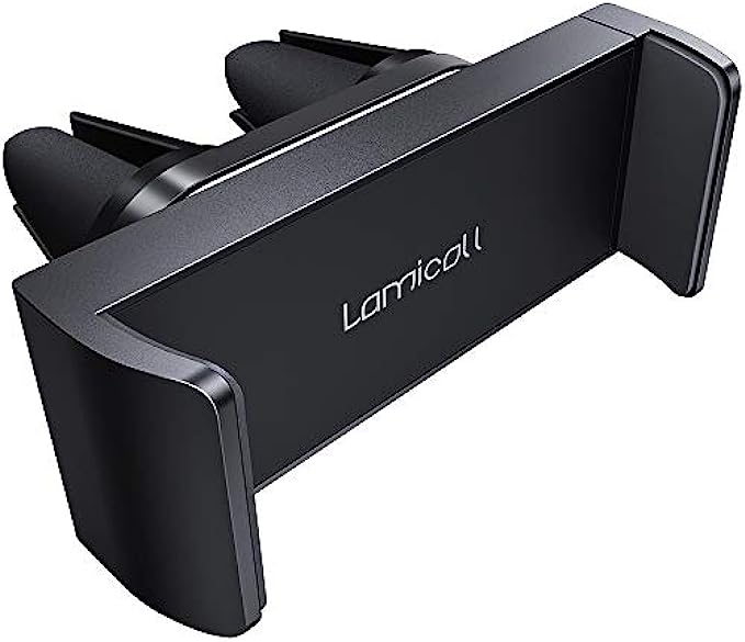 Lamicall Car Vent Phone Mount - Air Vent Clip Holder, Universal Stand Hands Free Cradle Compatible with Cell Phone 12 Mini 11 Pro Xs Xs Max Xr X 8 7 6 6s Plus SE and Other 4.7-6.5 Smartpho