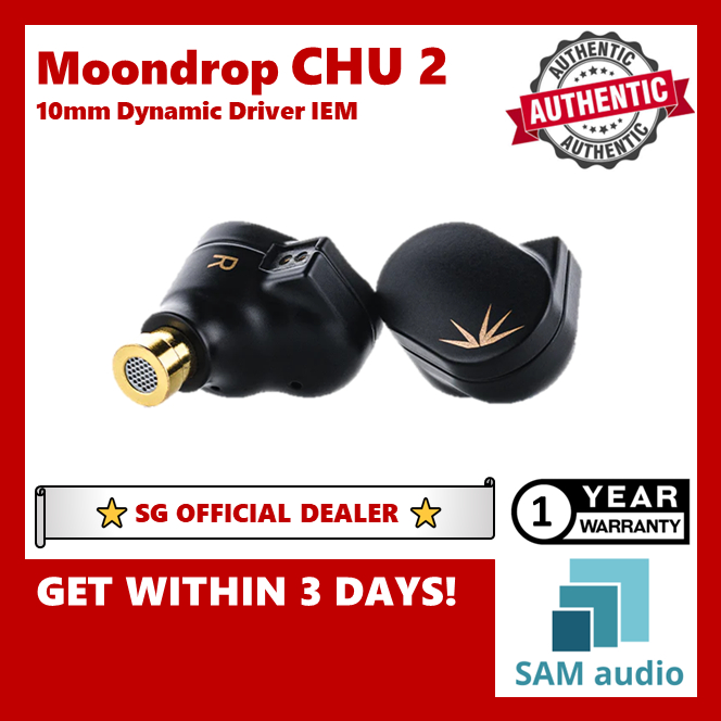[?SG] MOONDROP CHU 2 CHU2 10mm Dynamic Driver IEM