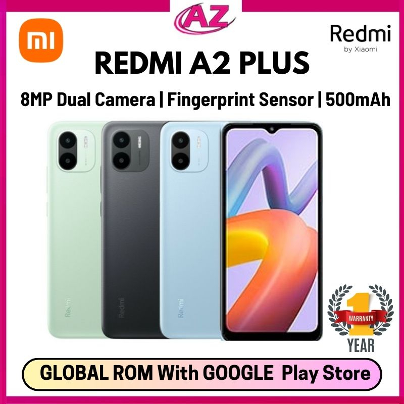 Xiaomi Redmi A2+ 4G 64GB 3GB Local Set | Fingerprint Sensor | 2GB RAM Extension | Redmi A1+ 4G 32GB 2GB 2022 Model
