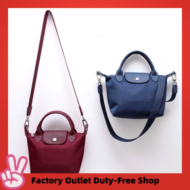 Ready Stock Women Large Capacity Tote Bag Long Top Handles Sing Bag Nylon Thicked Shoulder Bag Young Ladys Commuter Handbag