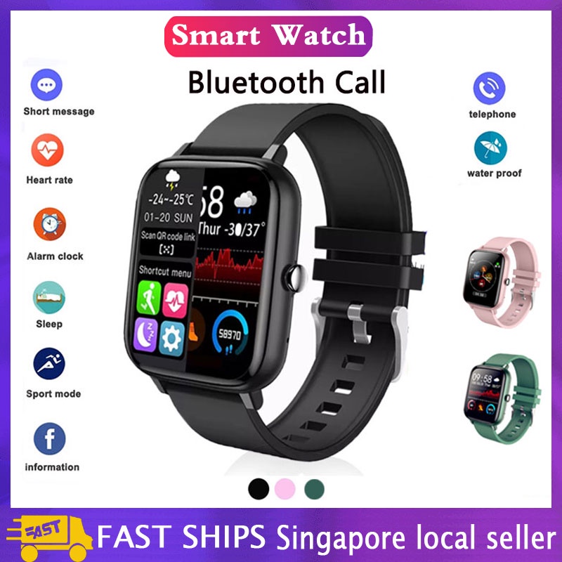 [SG Stock] Smart Watch Mens And Womens  Fitness Tracker Bluetooth Call Sports Watch