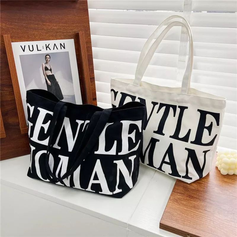 Womens TOTEBAG Canvas Material GENTLE WOMAN