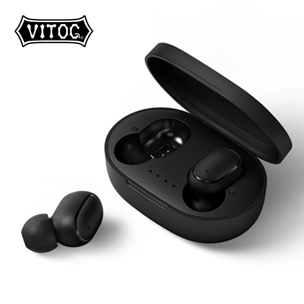 Version 2022Vitog Xiaomi Redmi AirDots Airdots Wireless Earbuds Low Latency Tws Bluetooth Earphone  A6s True Wireless Earphone Outdoor Sports Leisure Headphones
