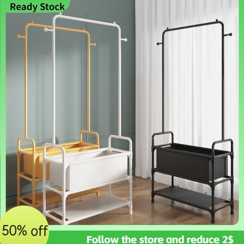 Free ShippingClothes Drying Rack Clothes Hanger Floor Clothes Storage Rack Home Bedroom Dormitory Clothes Organizer Storage Shelf