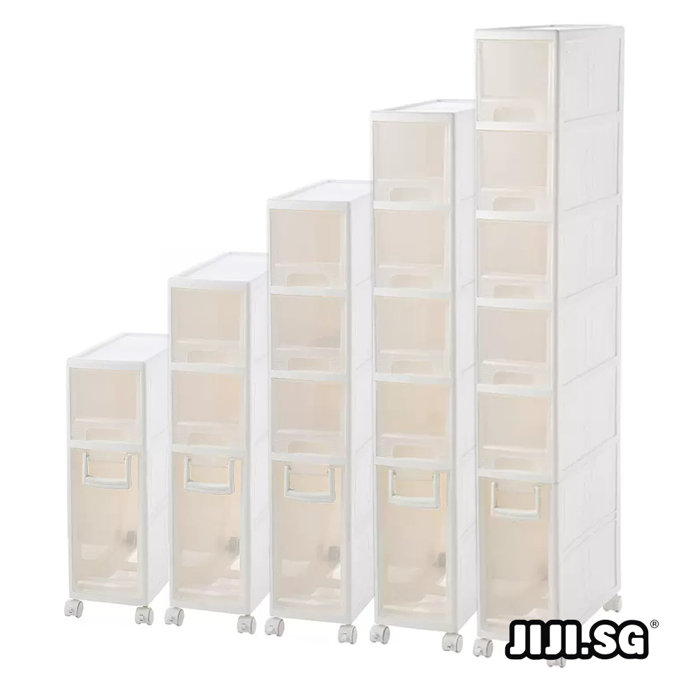 JIJI.SG RADFORD Movable Slim Drawer Cabinet / Storage / Box / Wheels
