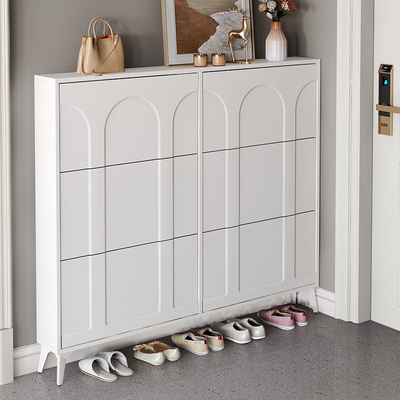 Shoe Cabinet Italian Ultra-thin 17/24cm Deep Shoe Rack Small Household Shoe Storage Shoe Box BI
