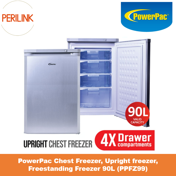 PowerPac Chest Freezer, Upright freezer, Freestanding Freezer 90L PPFZ99